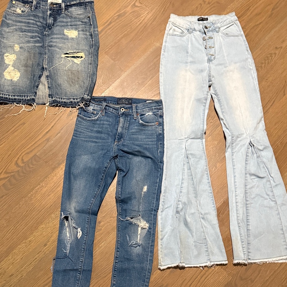 Set of size 26 Distressed Jeans